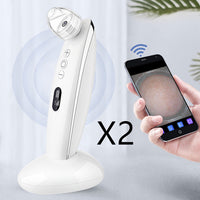 HKM-636947 Electric Blackhead Suction Device with 4 Suction Heads for Pore Cleansing and Acne Removal