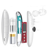 HKM-636947 Electric Blackhead Suction Device with 4 Suction Heads for Pore Cleansing and Acne Removal