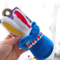 HKM-579923 Interactive Plush Dog Toy Set - Clown Wobble Hammer and Bunny Squeeze Hat for Fun Engagement