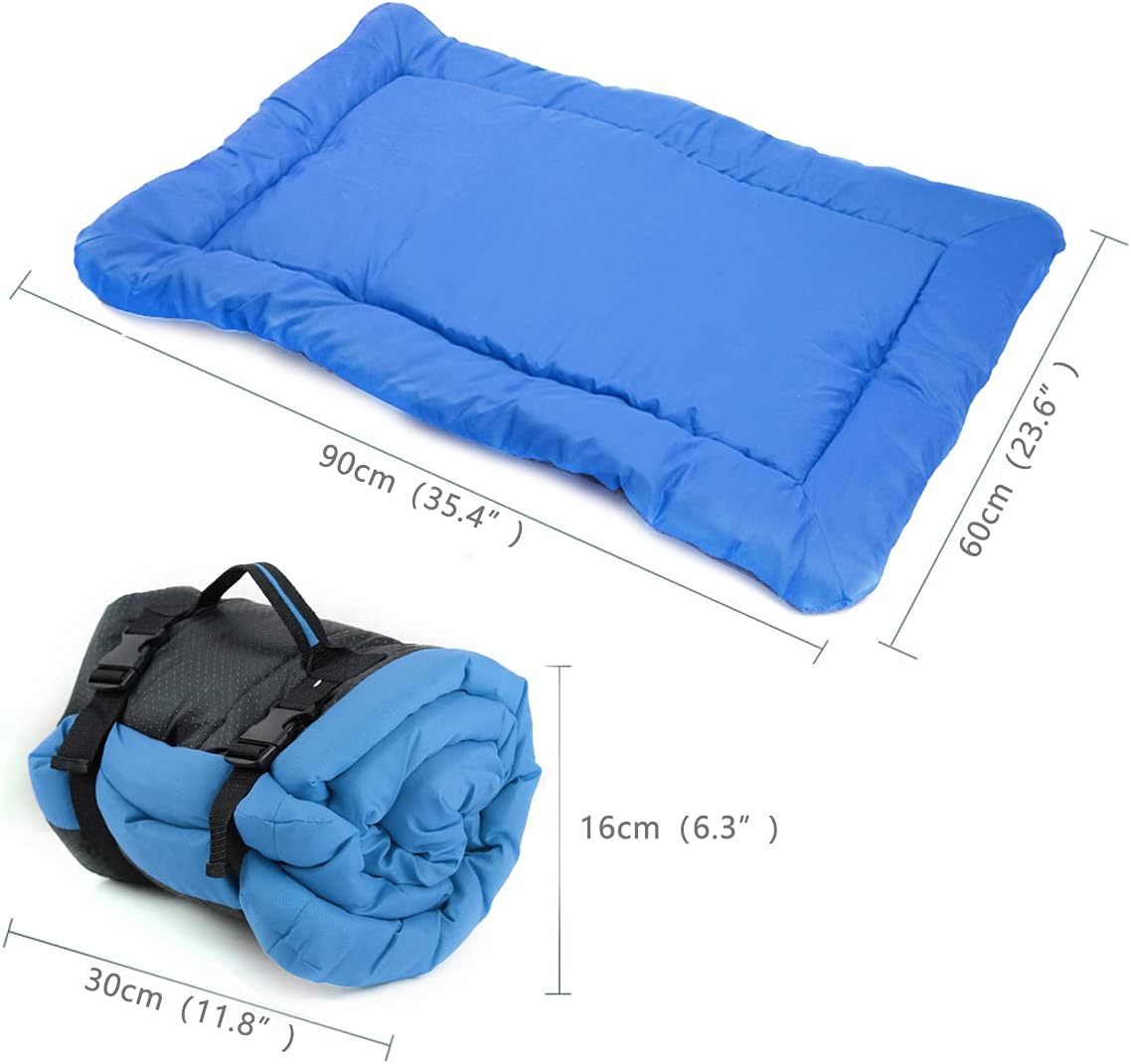 HKM-578771 Portable Waterproof Dog & Cat Bed - Foldable Travel Pet Mat with Non-Slip Base, Easy to Clean and Ideal for Outdoor Use
