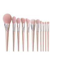 HKM-428307 Loose Powder Makeup Brush Set - 11 Essential Brushes for Flawless Application