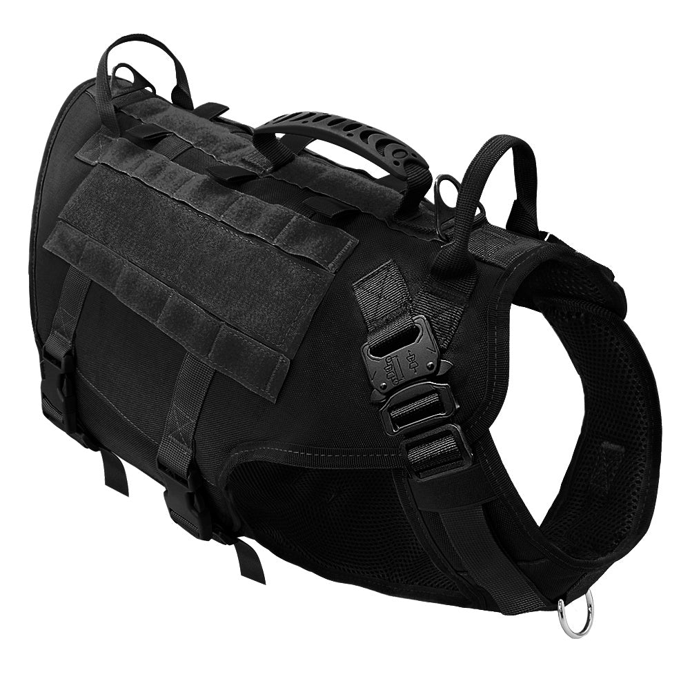 HKM-909267 Tactical Dog Outdoor Vest - Nylon, Water-Resistant, Padded - Available in Brown, Black, Green