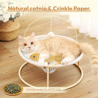HKM-643155 Catnip Fish Toys for Indoor Cats - 3-Piece Interactive Playset for Kittens and Cats