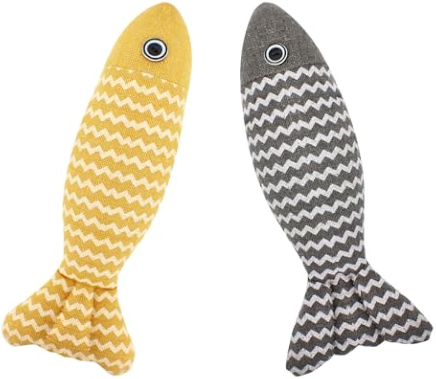 HKM-643155 Catnip Fish Toys for Indoor Cats - 3-Piece Interactive Playset for Kittens and Cats