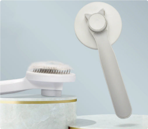 HKM-396371 Gentle Pet Cat Grooming Comb for Easy Hair Removal and De-shedding