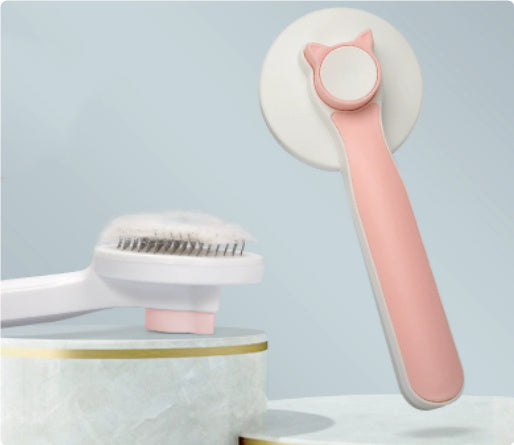 HKM-396371 Gentle Pet Cat Grooming Comb for Easy Hair Removal and De-shedding