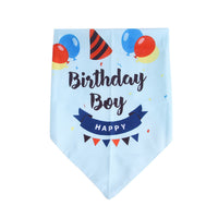HKM-406419 Pet Birthday Triangle Scarf in Balloon and Ribbon Colors