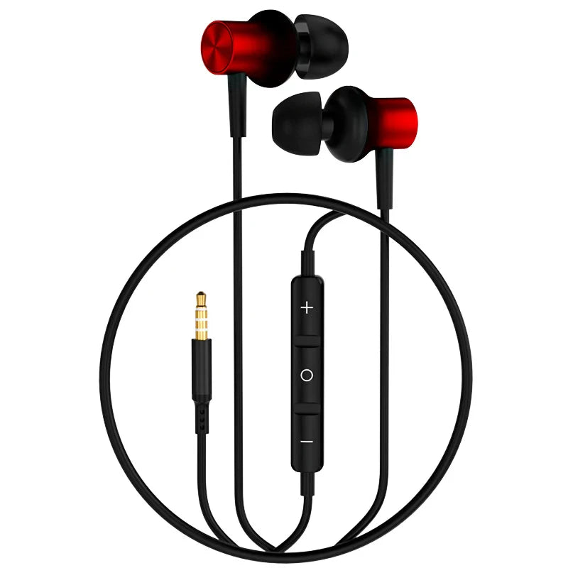 KTX-420179 Metal Wired 3.5mm In-Ear Earbuds for Mobile Phones and Devices