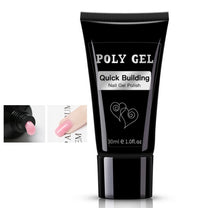HKM-616275 Milky and Pink Polygel Nail Kit with Fast Crystal Extension Glue - 30ml, Lasts 45 Days