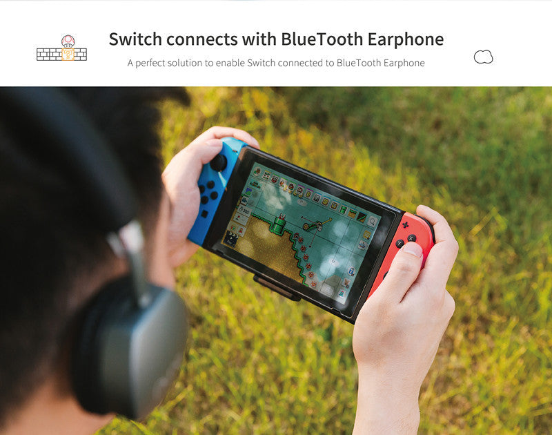 KTX-318739 Gulikit NS07 Wireless Bluetooth Receiver for Nintendo Switch, Switch Lite, PS4, and PC