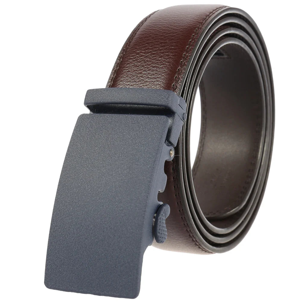 HKM-857235 Automatic Buckle Men's Belt - Stylish and Durable Casual Accessory