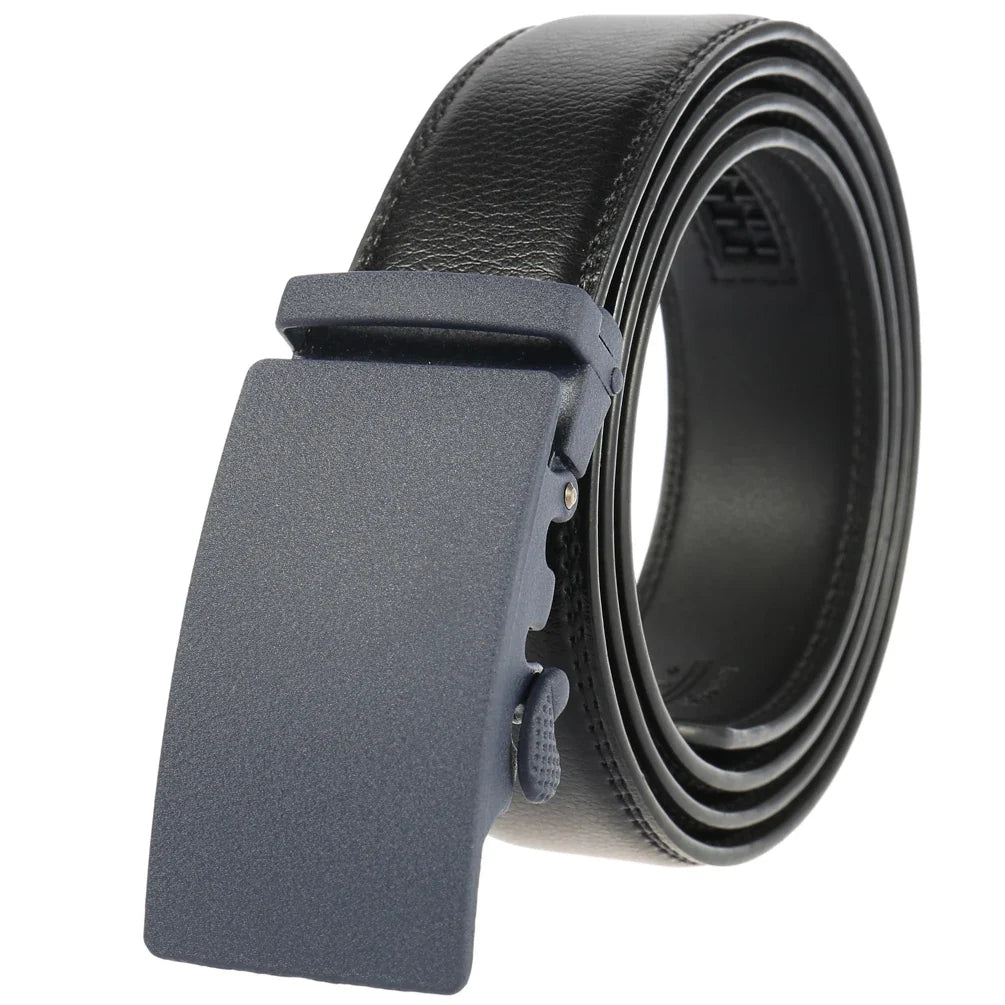 HKM-857235 Automatic Buckle Men's Belt - Stylish and Durable Casual Accessory