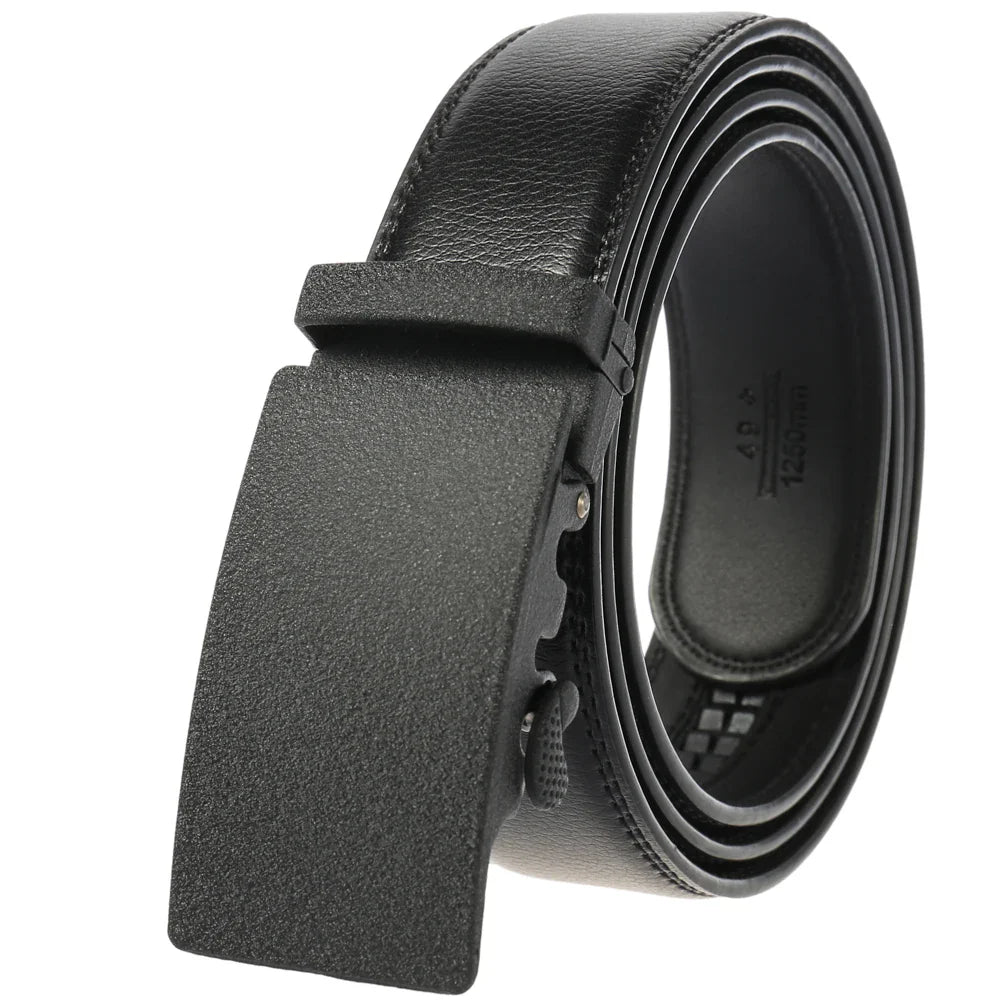 HKM-857235 Automatic Buckle Men's Belt - Stylish and Durable Casual Accessory