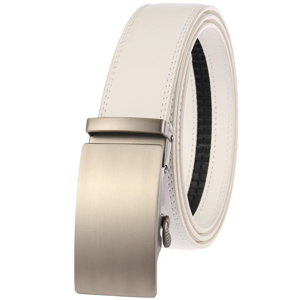 HKM-857235 Automatic Buckle Men's Belt - Stylish and Durable Casual Accessory