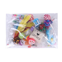 HKM-428115 Plush Cat Toy Set with Interactive Sticks and Mice for Engaging Playtime