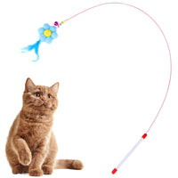 HKM-428115 Plush Cat Toy Set with Interactive Sticks and Mice for Engaging Playtime