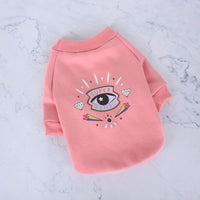 HKM-259859 Cozy Velvet Cotton Sweaters for Dogs - Casual Style for Pugs, Teddies, and Schnauzers in Pink and Black