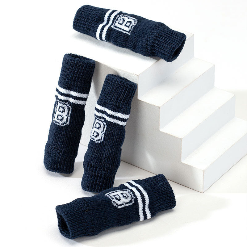 HKM-853267 Winter Warm Pet Dog Socks - 4-Piece Set for Small Dogs, Puppy Leg Protection and Comfort