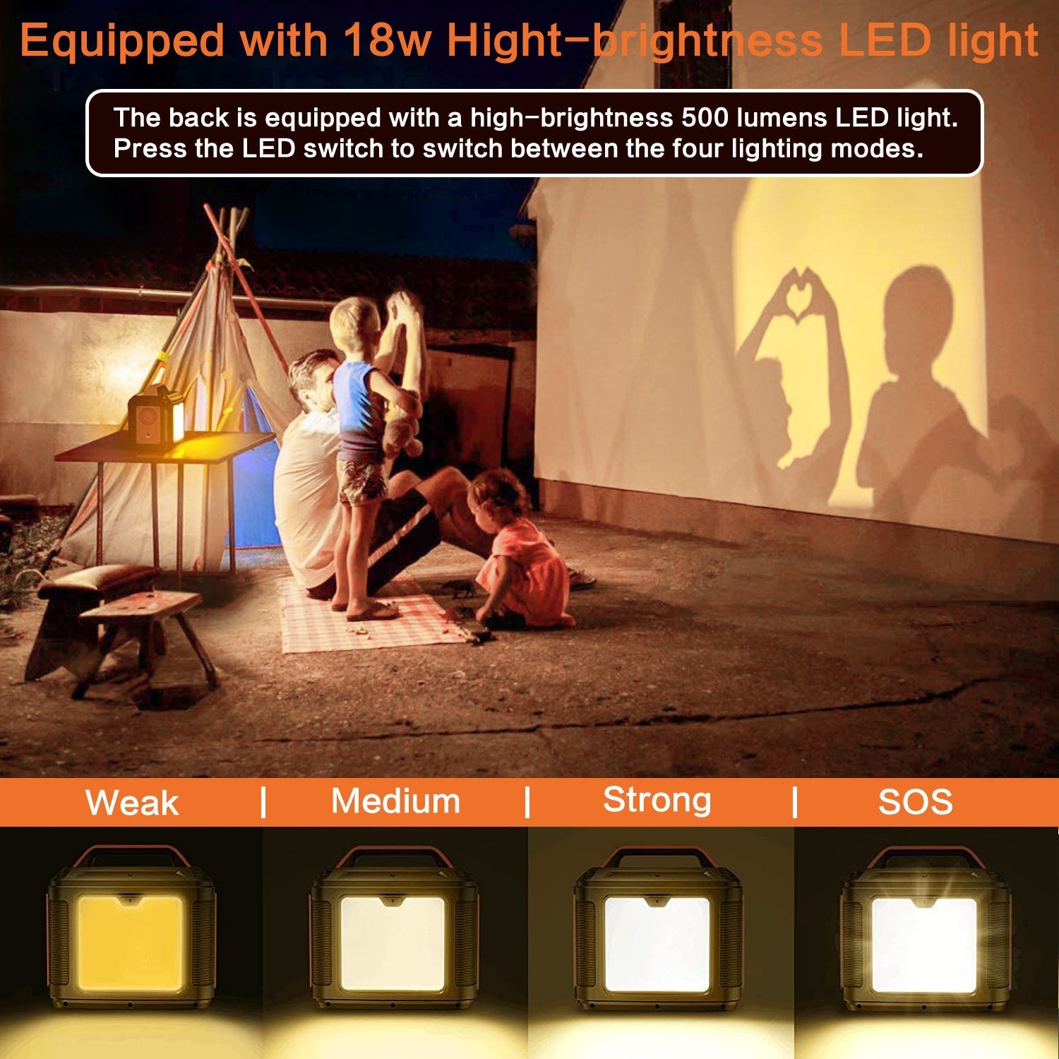 KTX-054035 Portable Power Station 300W 296Wh Lithium Backup Battery with Multiple Output Ports for Emergency and Outdoor Use