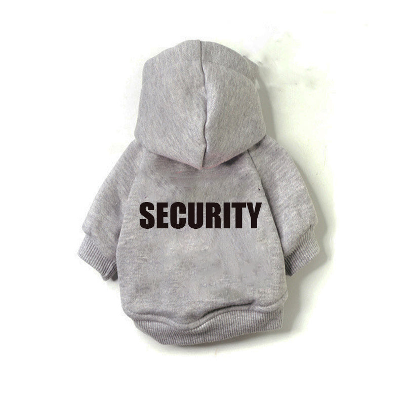HKM-767187 Fleece Lined Pet Sweater with Hood for Autumn and Winter, Casual Style