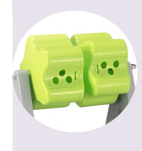 HKM-884883 Interactive Rotating Food Dispenser Toy for Dogs and Cats - Plastic Leaky Training Device in Grey and Green