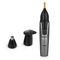 HKM-219027 3-in-1 Nose Hair Trimmer and Sideburn Grooming Tool in Light Grey