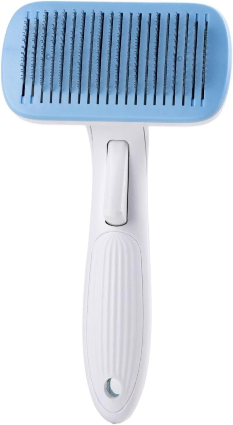 HKM-735251 Automatic Hair Removal Pet Comb for Dogs and Cats - One Click Cleaning Needle Design, Universal Grip, Size 10.7*19.5cm