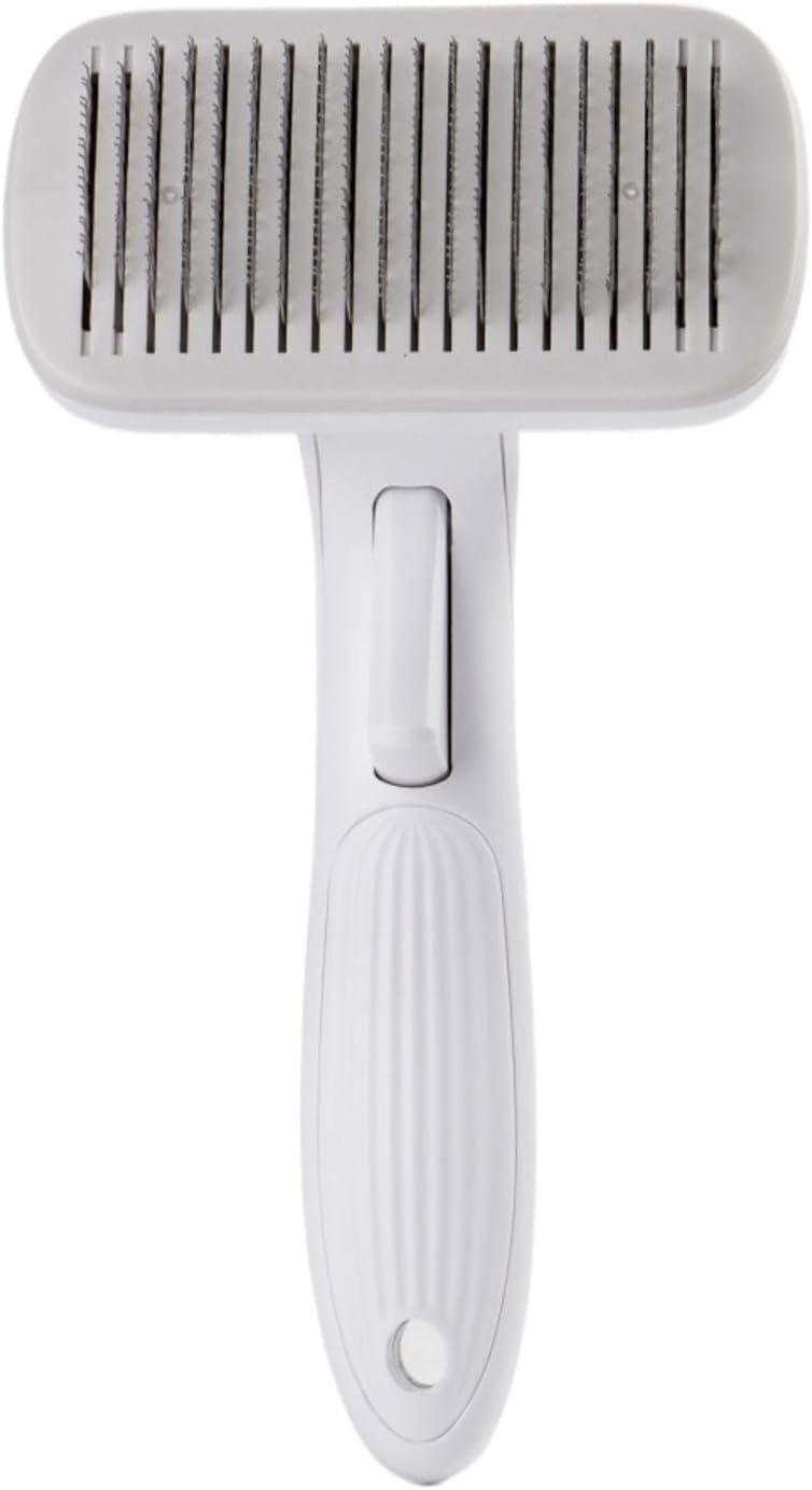 HKM-735251 Automatic Hair Removal Pet Comb for Dogs and Cats - One Click Cleaning Needle Design, Universal Grip, Size 10.7*19.5cm