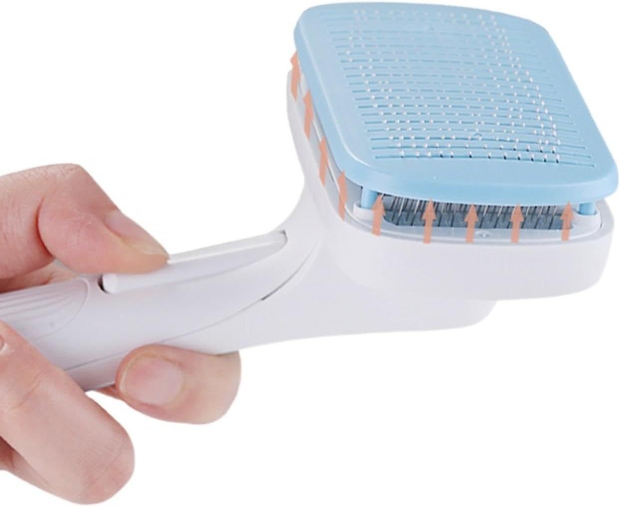 HKM-735251 Automatic Hair Removal Pet Comb for Dogs and Cats - One Click Cleaning Needle Design, Universal Grip, Size 10.7*19.5cm
