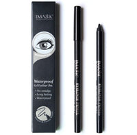 HKM-620307 Black Waterproof Eyeliner Pen with Pencil Sharpener - Makeup Tool for Precision Application