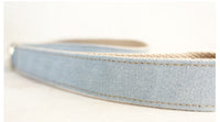 HKM-476371 Medium to Large Dog Traction Collar and Rope Set in Light Blue and Yellow