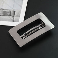 HKM-929235 Geometric Metal Square Hair Clip for Women and Girls