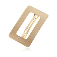 HKM-929235 Geometric Metal Square Hair Clip for Women and Girls