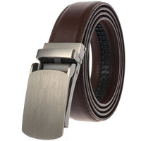 HKM-870739 Men's Fashionable 3.0CM Wide Ratchet Buckle Belt - Adjustable and Versatile Design