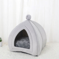 HKM-234771 Cozy Washable Cat Bed & Dog Tent with Soft Cushion for Small Pets - Multiple Sizes Available