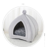 HKM-234771 Cozy Washable Cat Bed & Dog Tent with Soft Cushion for Small Pets - Multiple Sizes Available