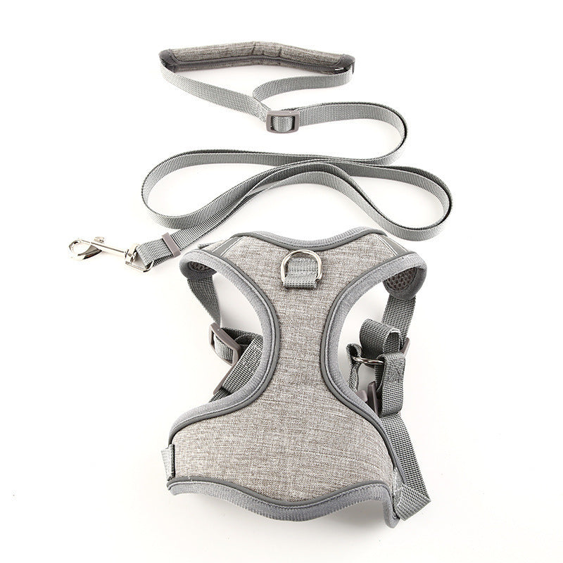 HKM-442451 Adjustable Vest-Style Leash for Cats and Dogs in Various Colors and Sizes
