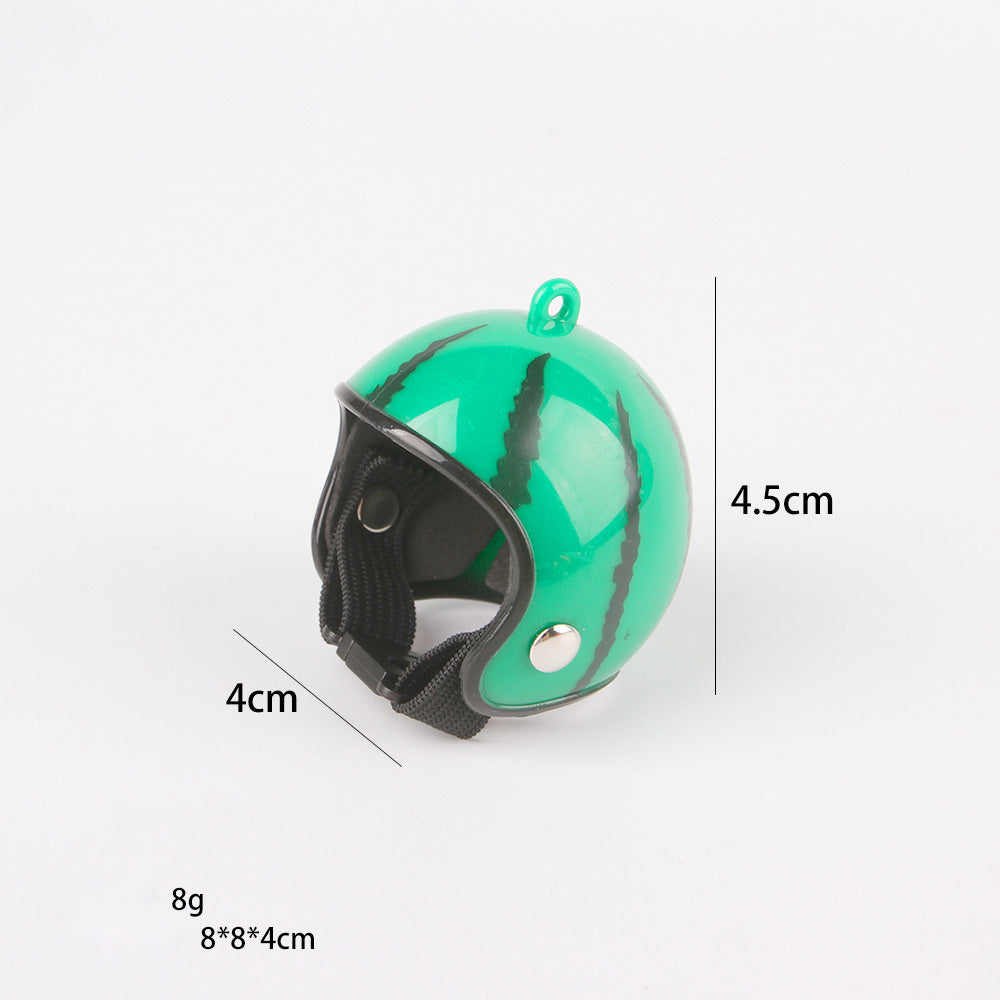 HKM-341523 Adjustable Pet Helmet for Small Birds and Chickens ¨C Protective Headwear for Sunny and Rainy Days
