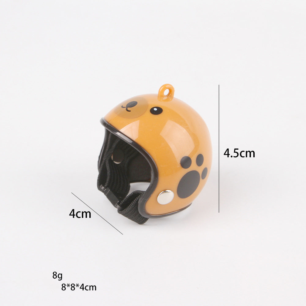 HKM-341523 Adjustable Pet Helmet for Small Birds and Chickens ¨C Protective Headwear for Sunny and Rainy Days