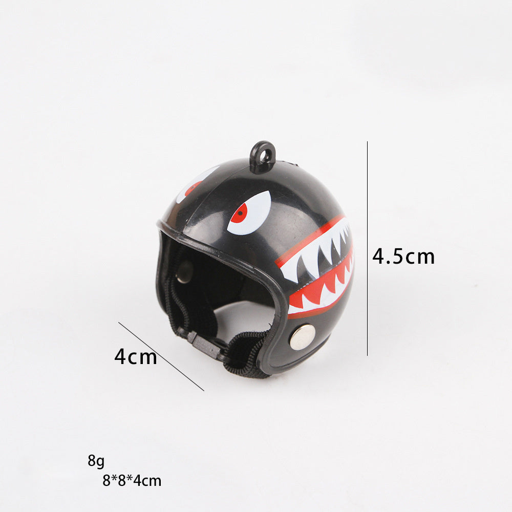 HKM-341523 Adjustable Pet Helmet for Small Birds and Chickens ¨C Protective Headwear for Sunny and Rainy Days
