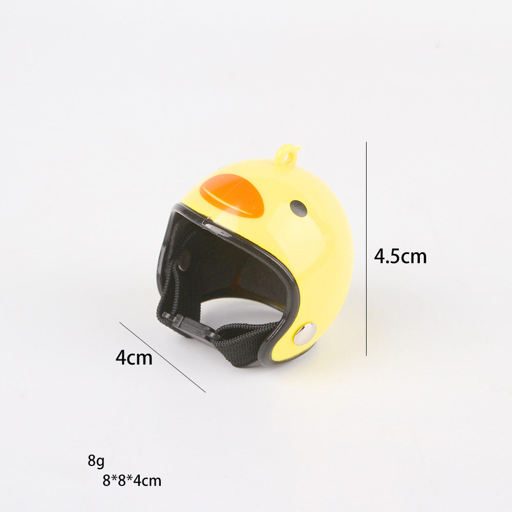 HKM-341523 Adjustable Pet Helmet for Small Birds and Chickens ¨C Protective Headwear for Sunny and Rainy Days