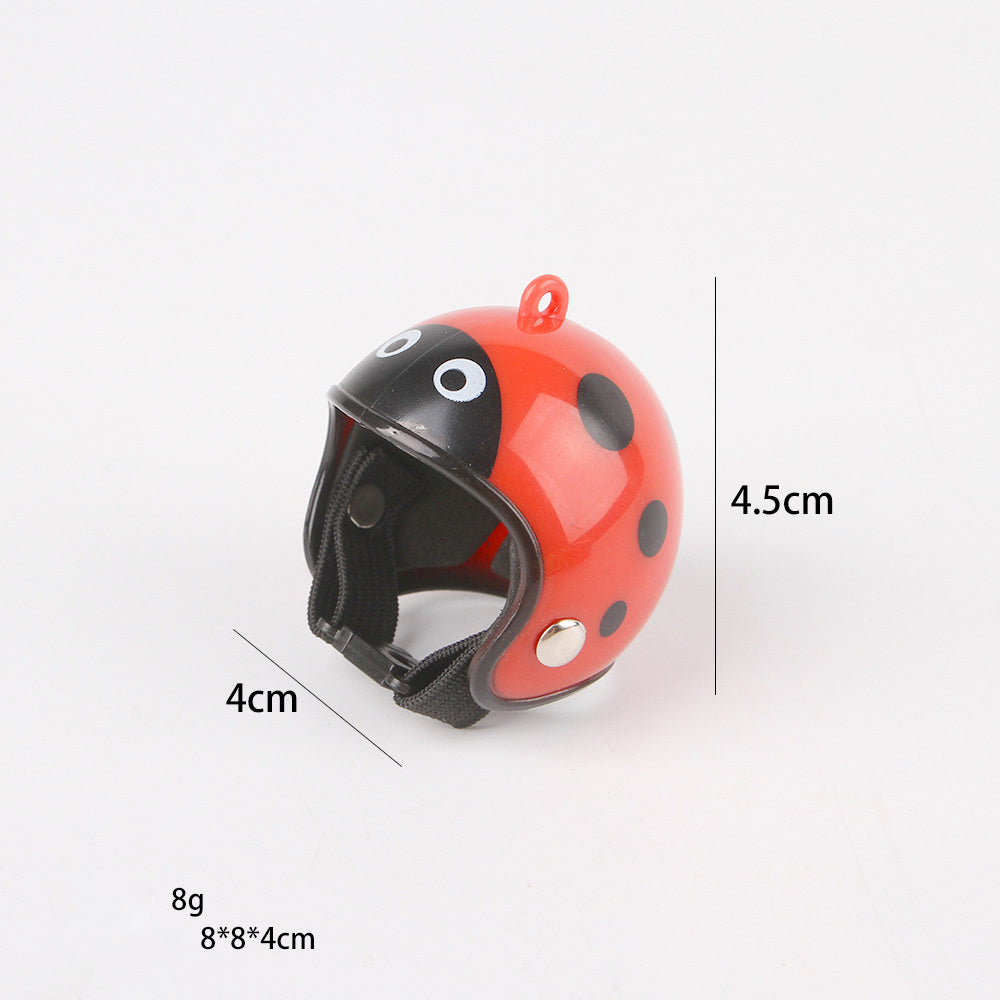 HKM-341523 Adjustable Pet Helmet for Small Birds and Chickens ¨C Protective Headwear for Sunny and Rainy Days