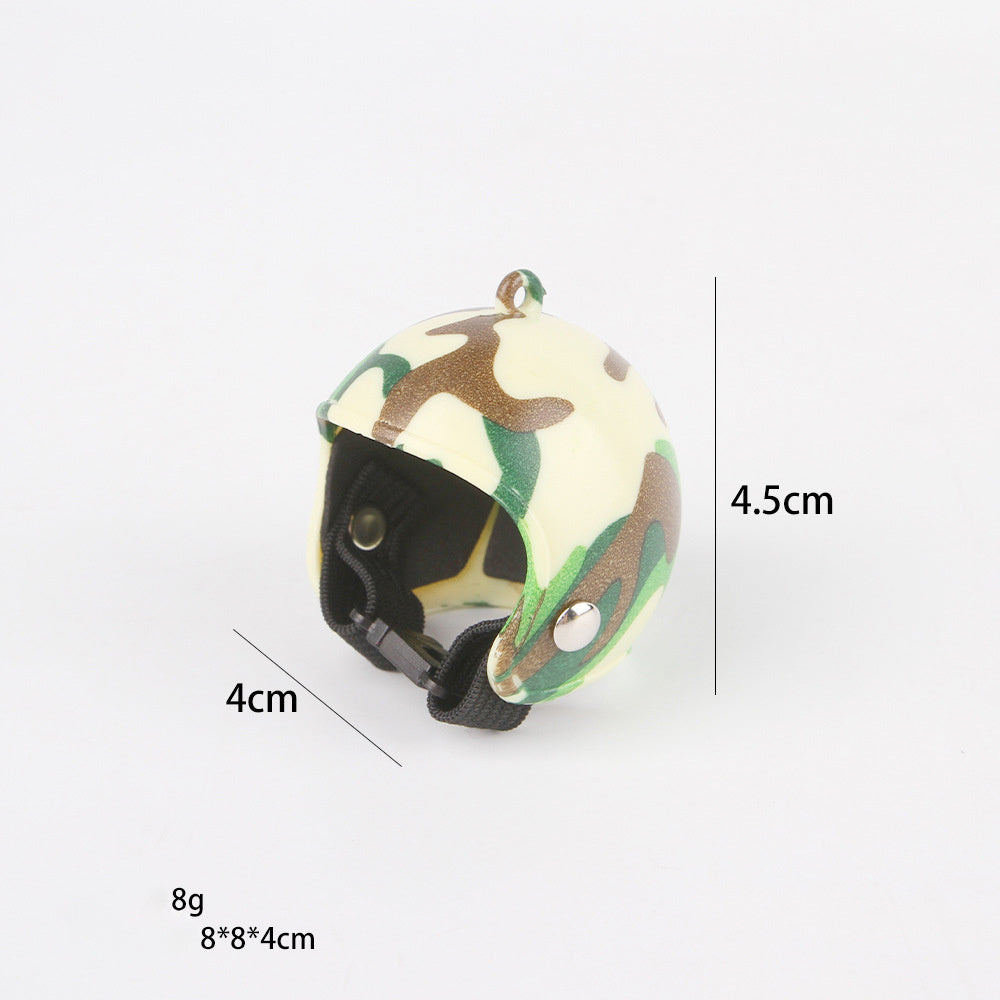 HKM-341523 Adjustable Pet Helmet for Small Birds and Chickens ¨C Protective Headwear for Sunny and Rainy Days