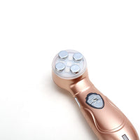 HKM-381075 V-Face Color Photoelectric Beauty Instrument - RF Electronic Device for Facial Contouring and Skincare, White, 147*39*43mm, Includes Goggles and Adapter