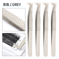 HKM-731283 High Precision Stainless Steel Fish Pattern Eyelash Tweezers - Silver, Gold, Blue, Rose Gold, Colorful