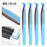 HKM-731283 High Precision Stainless Steel Fish Pattern Eyelash Tweezers - Silver, Gold, Blue, Rose Gold, Colorful