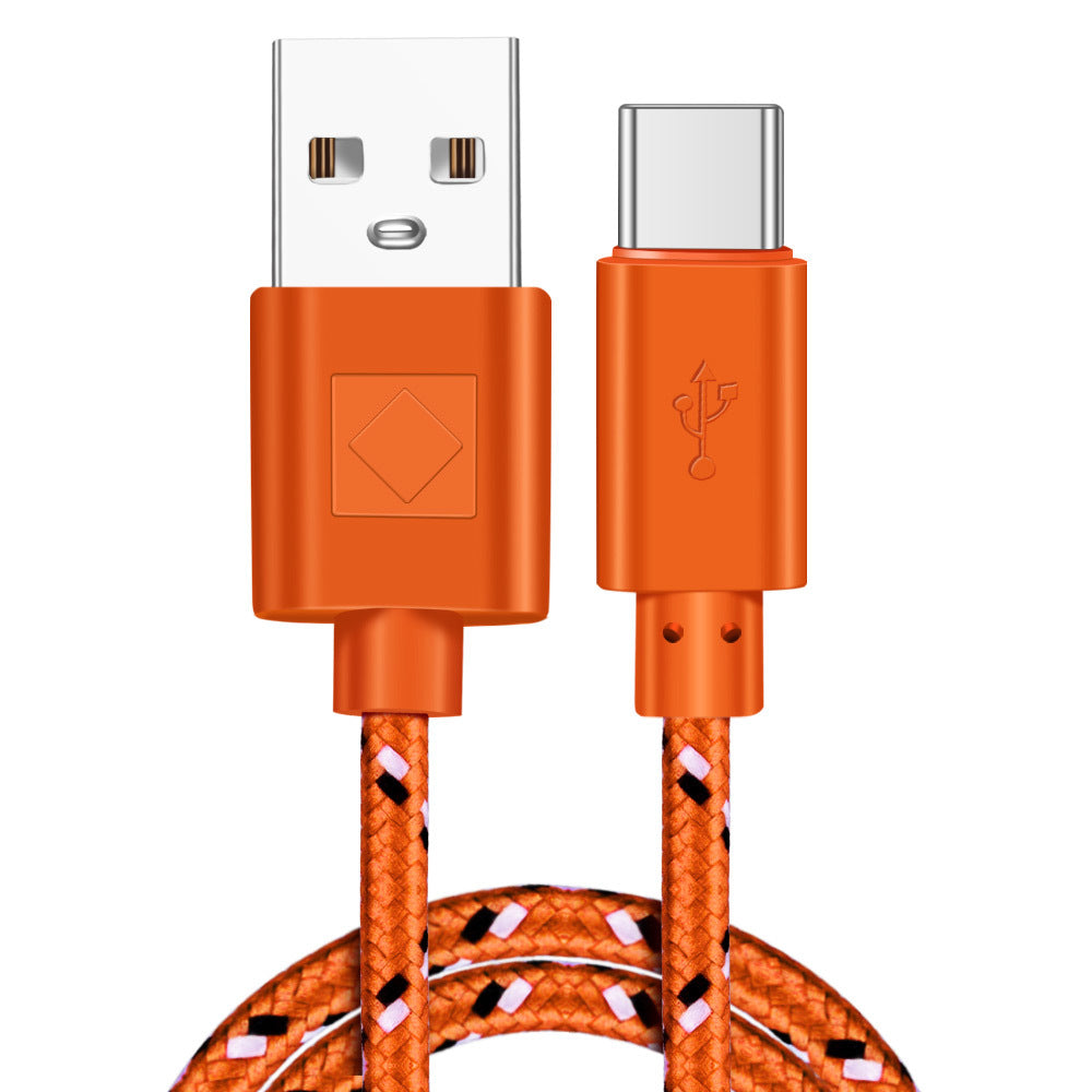 KTX-840467 Nylon Braided USB Type-C Data Cable for Fast Charging and Data Transfer