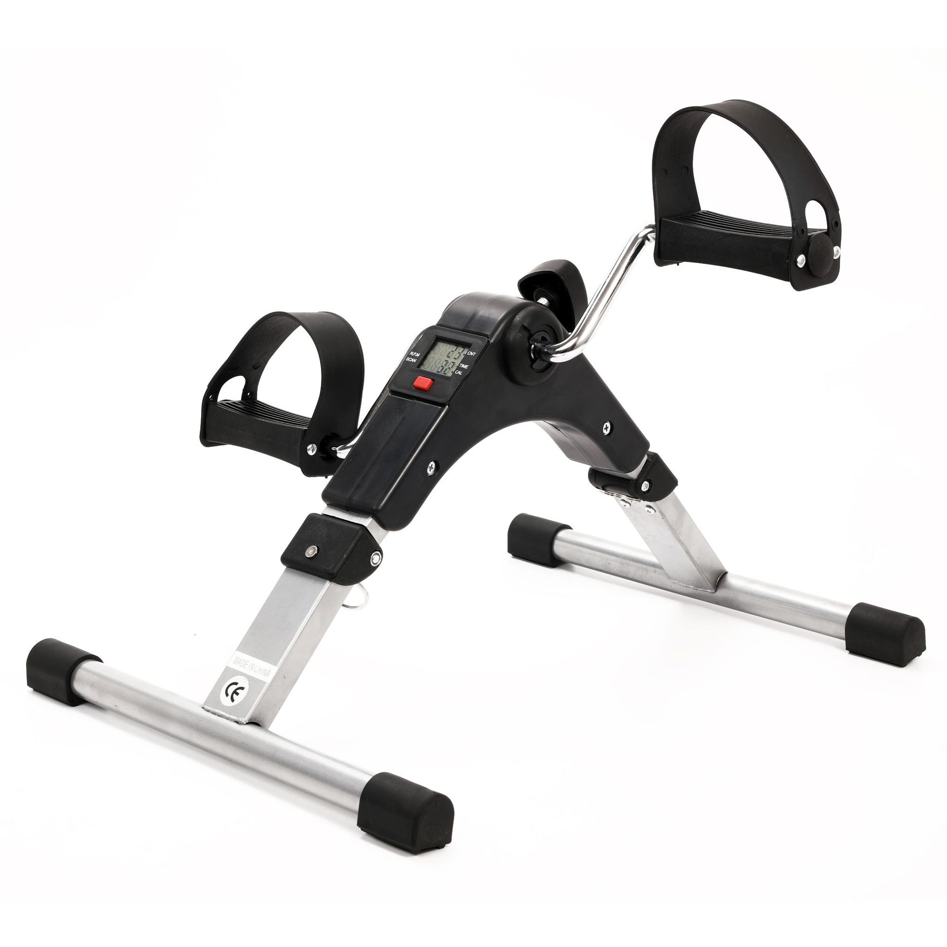 HKM-316627 Compact Folding Indoor Cycling Stepper with LCD Display and Adjustable Resistance