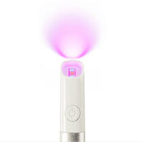 HKM-773139 Blue Light Acne Treatment Pen - Silver and Pink, Compact Design for Effective Acne Removal