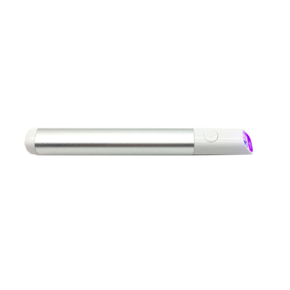 HKM-773139 Blue Light Acne Treatment Pen - Silver and Pink, Compact Design for Effective Acne Removal